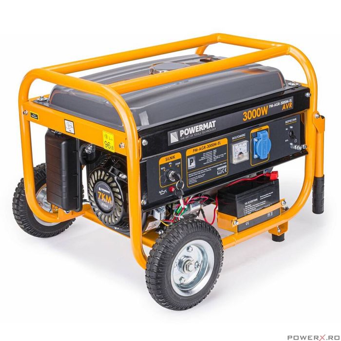 Generator curent electric 3000 W, 3 KW, 220 V, Pornire la Cheie,