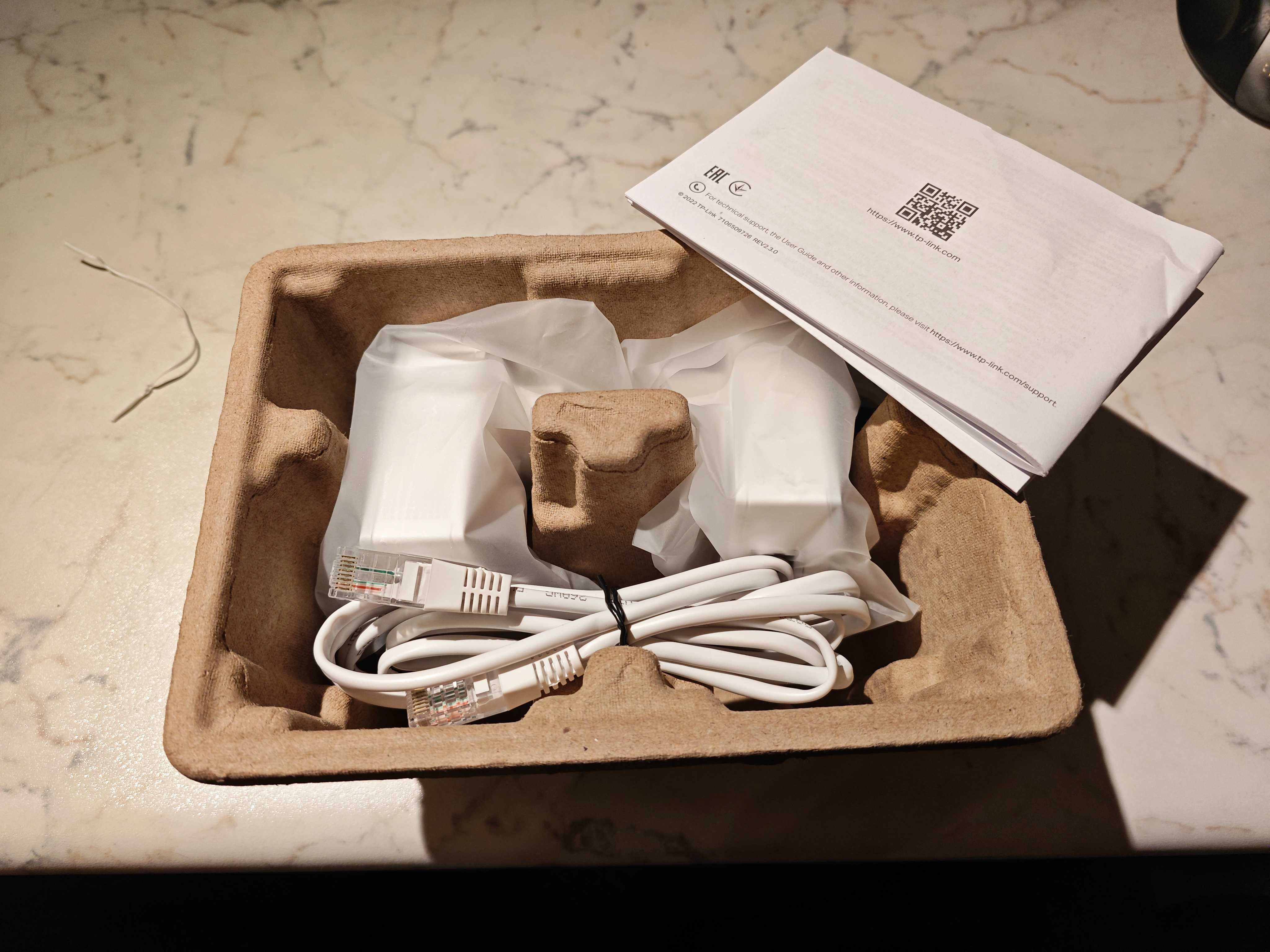 Мрежов адаптер рутер TP-Link Powerline Starter Kit AV600 nano