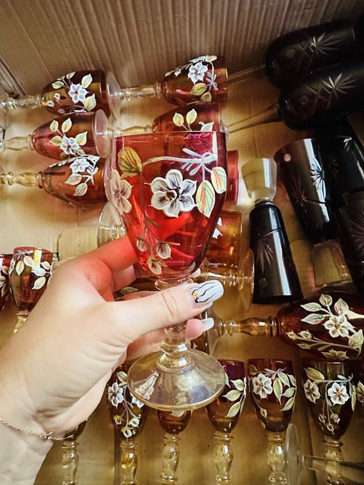 Seturi cristal rosu Rubin