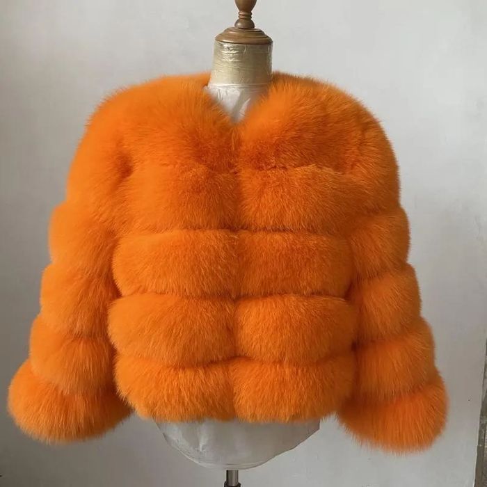 Естествен косъм палто