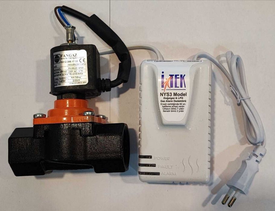 Газоанализатор + Клапан электромагнитный от ДУ25 - ду80, сигнализатор.