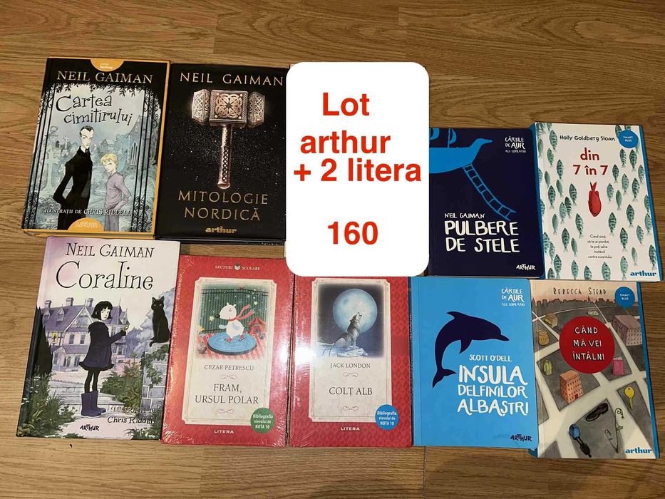 Lot carti arthur +2 litera