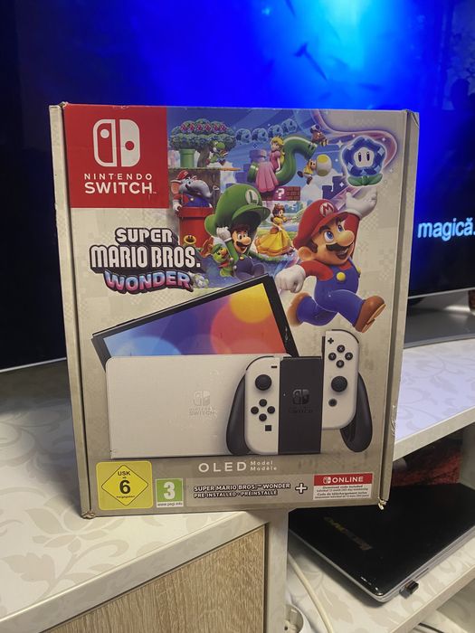 Consola Joc Nintendo Switch OLED Super Mario Bros. Wonder sigilat