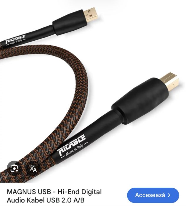 Cablu USB Ricable Magnus 1m