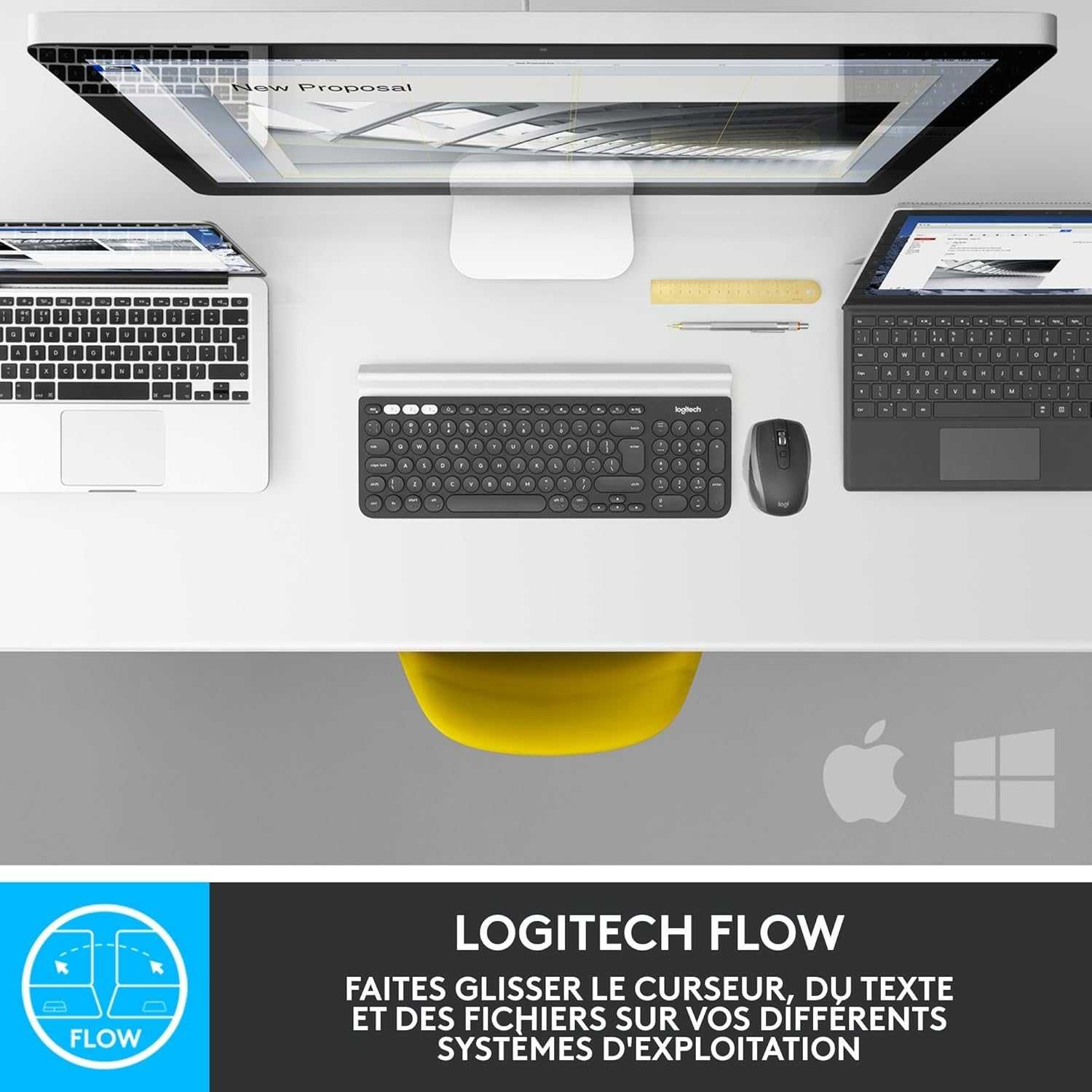ПРОМО Нова Безжична Bluetooth Мишка Logitech MX Anywhere 2S, Сива
