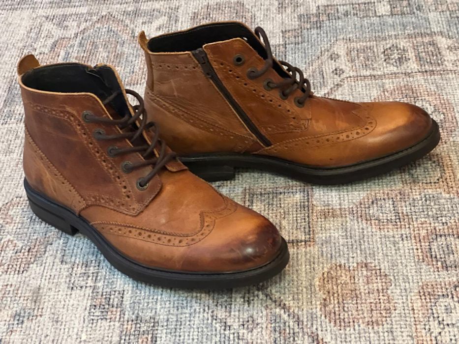 Ghete bărbătești Firetrap, piele naturală, mărimea 42