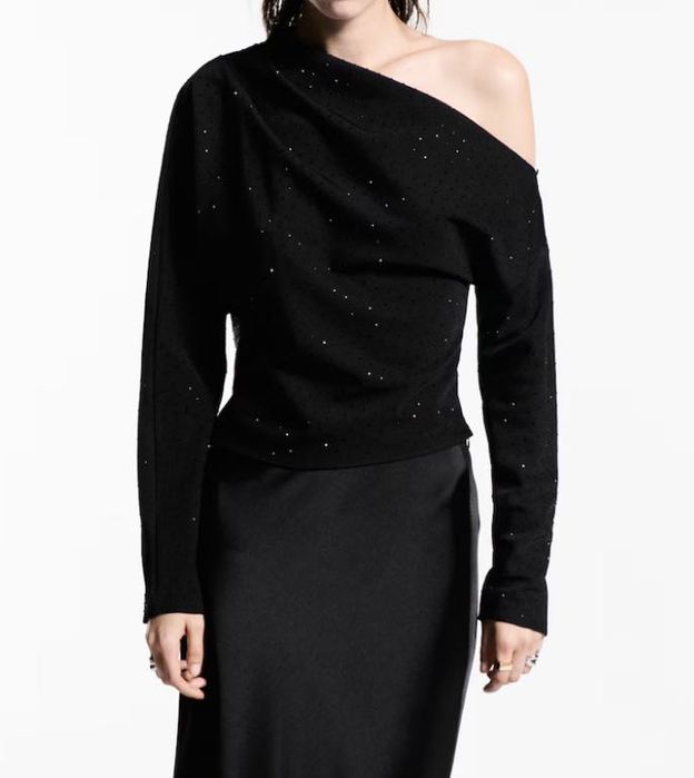 Bluza petrecere Craciun/botez cu paiete Mango