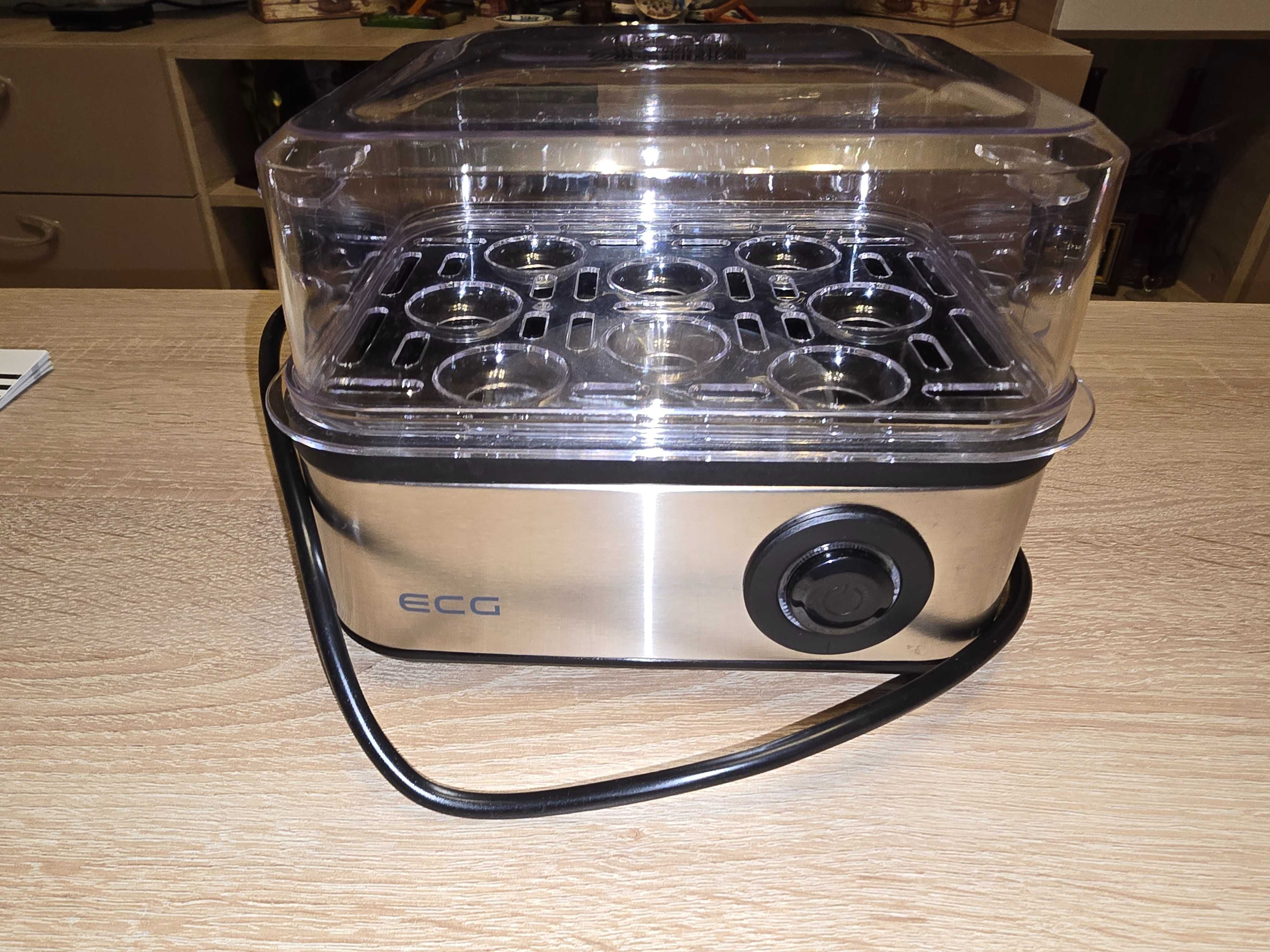 Aparat de fiert si prajit oua ECG UV 5080, 8 oua fierte, 4 oua prajite