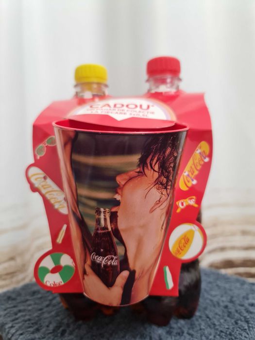 Set Coca Cola (Original+Lime) + pahar Ediția de Vară 2018