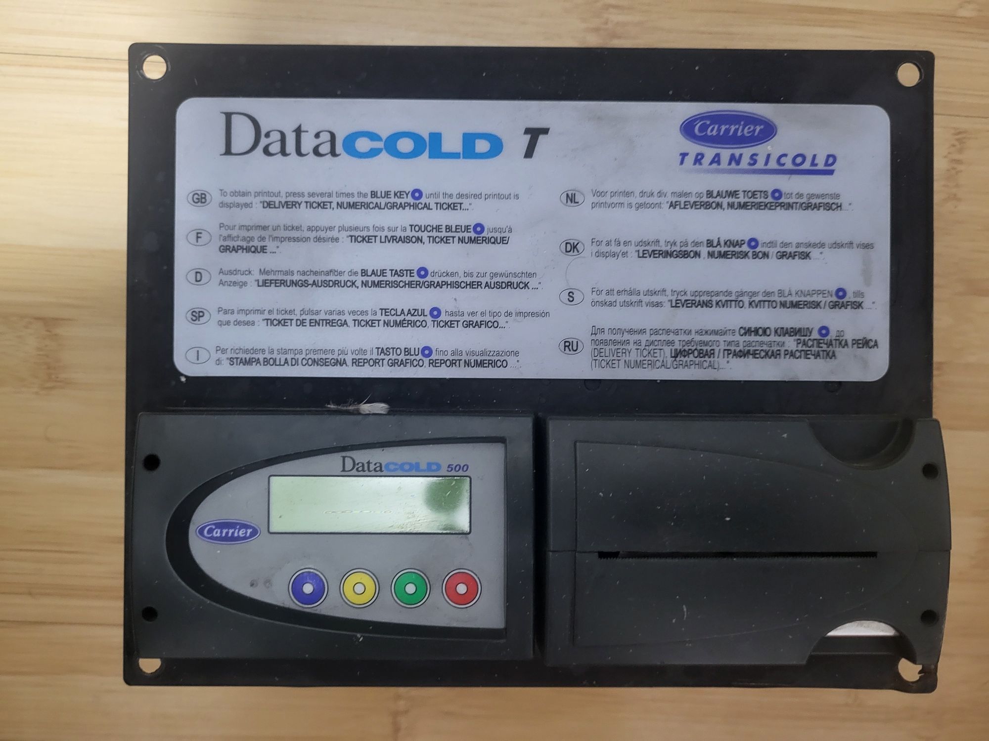 Termodiagrama Euroscan TX2-4, Datacool 500 , 600