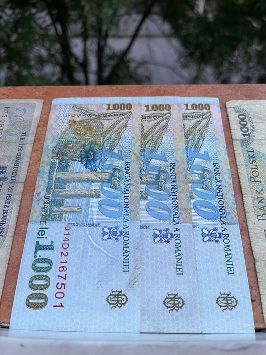 Bancnote vechi românești și străine – 9 buc – colecție