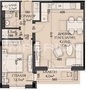 Продава се Двустаен апартамент в Варна, Виница - 75 кв.м за 1948 €/кв.м - Снимка #4