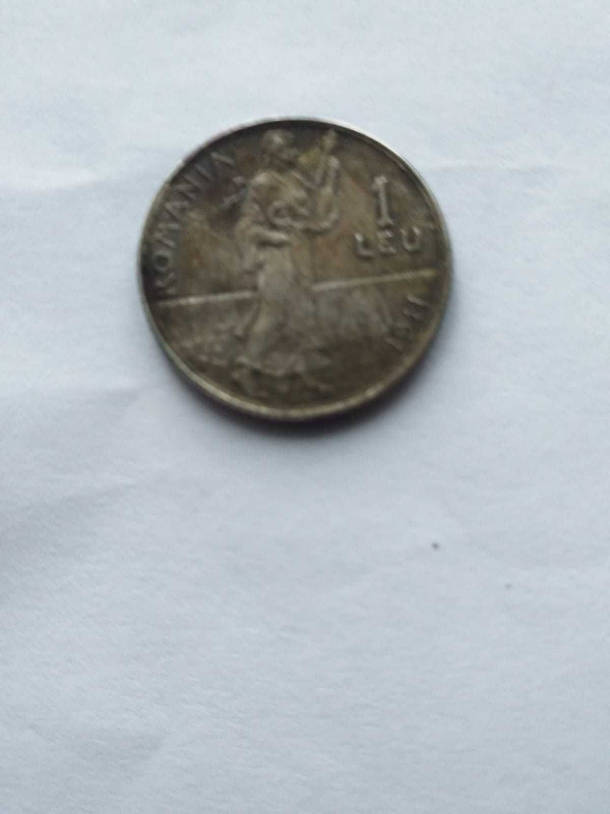 Moneda 1 lei carol l 1911