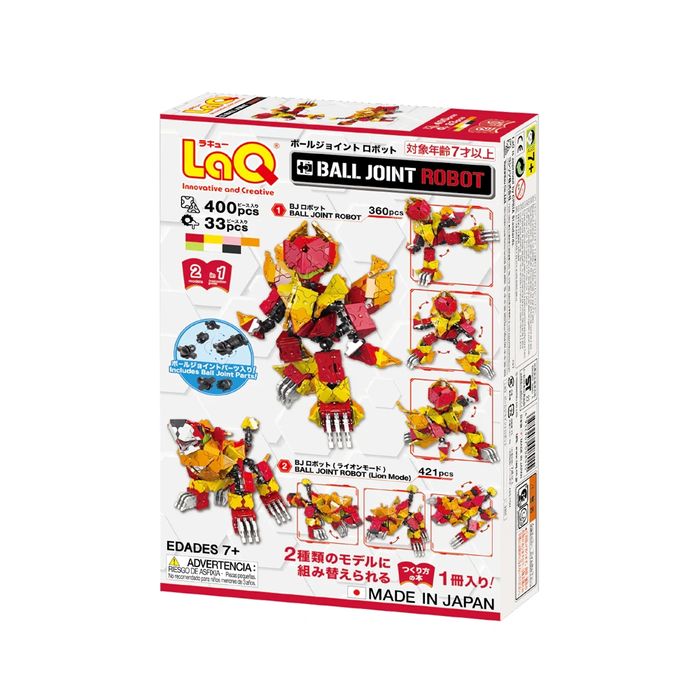 Японски Детски конструктор LaQ Ball Joint ROBOT, 433 части