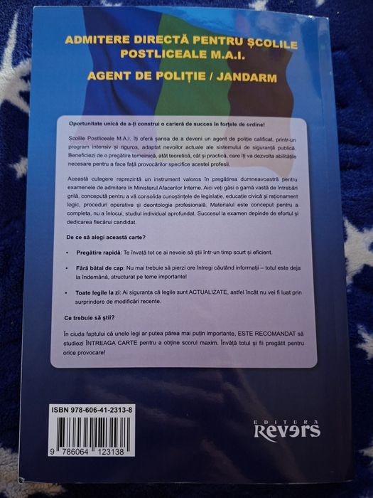 Cartea Polițist în 30 de Zile – Ghid complet pentru admitere