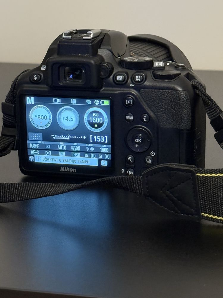 Nikon D3500 + Nikkor 18-140mm + Manfrotto статив + раница и аксесоари