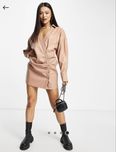 Кожена рокля на “ASOS”