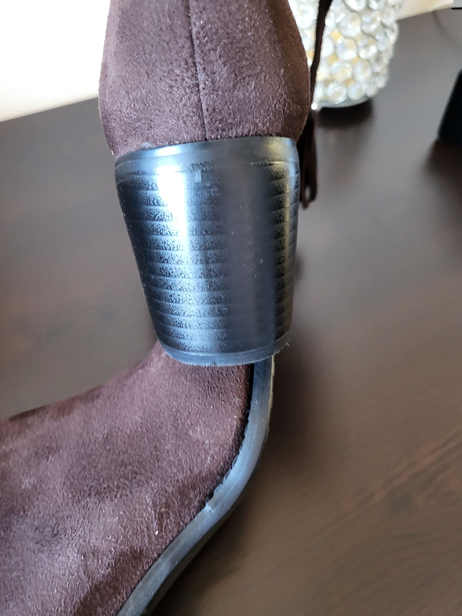 Botine damă piele întoarsă