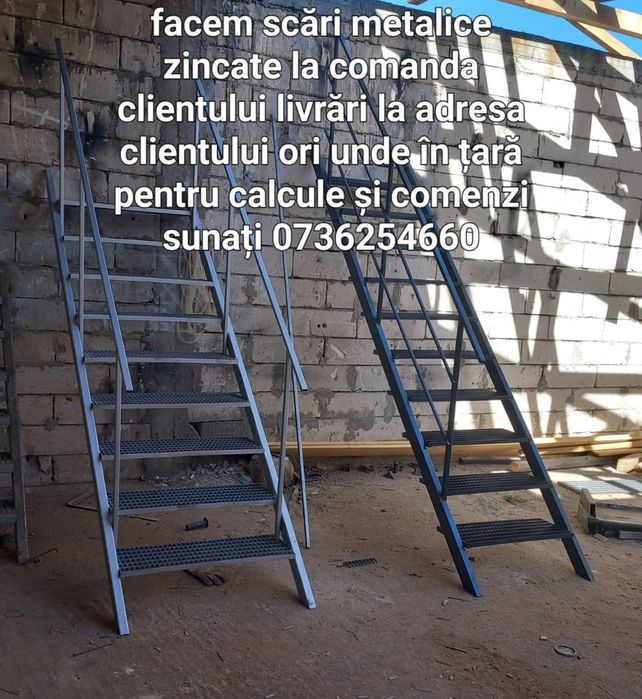 Scara metalice zincate