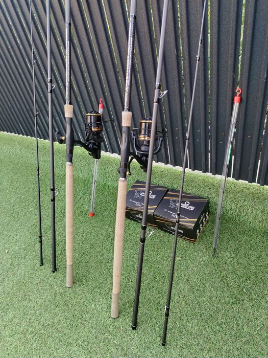 Set 2 Lansete PROFL X POWER FEEDER 3.90m 180g NEW 2024 + Set 2 Mulinet