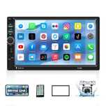 Radio auto cu Bluetooth 2DIN,camera marsarier,telecomanda