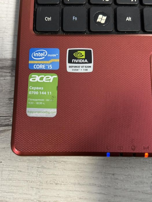 Лаптоп Acer/8RAM/500GB/i5-2430M/Nvidia 1GB.