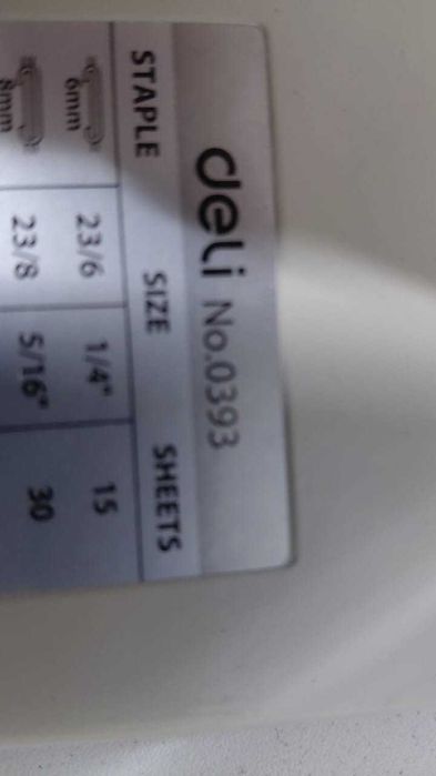 Степлер мощный DELI ДO 210 листов (скобы 23/6 – 23/25) 0393