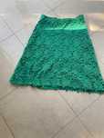 Fusta Zara verde dantela
