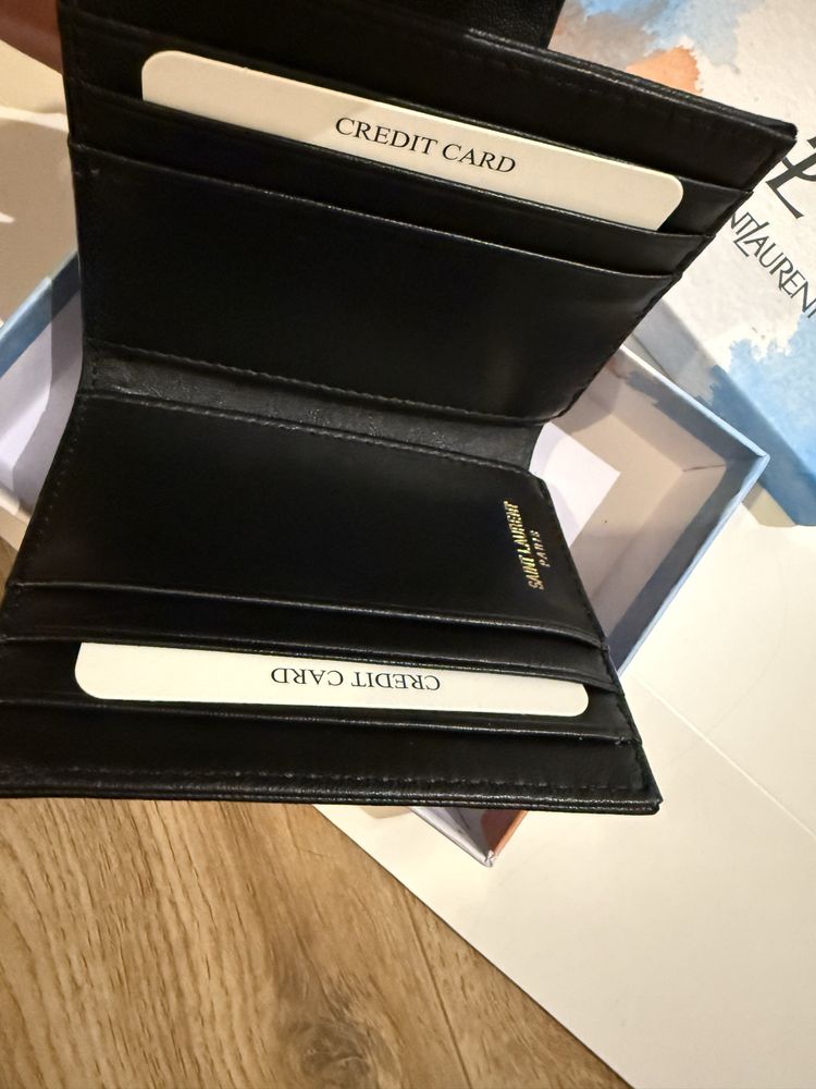 Дамско портмоне естествена кожа Saint Laurent