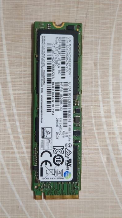 Ssd m.2 nvme 256gb