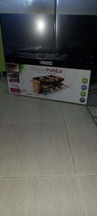 Plită electrică Gril/Raclete Princes Pure 8,1200W,negru