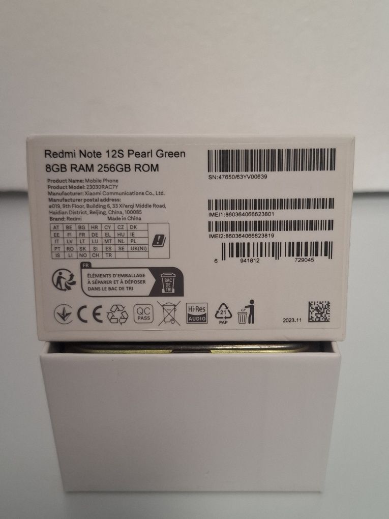 Redmi note12s. 256gb