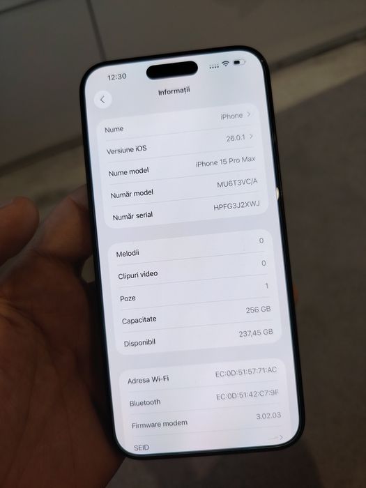 IPhone 15 Pro Max 256gb Display Original