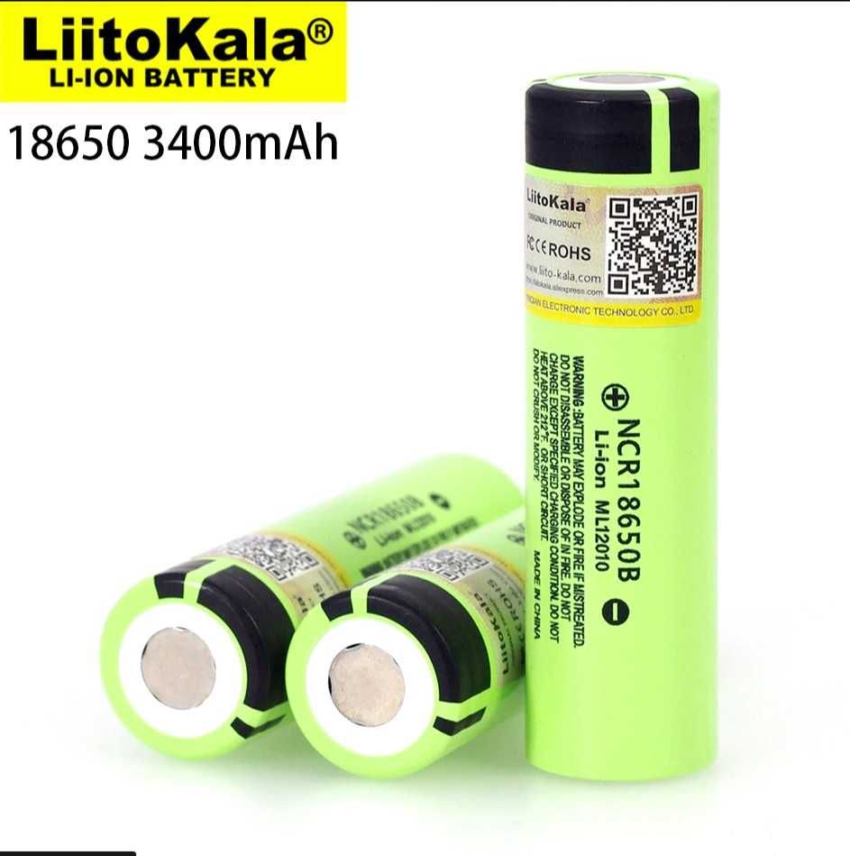 Liitokala New Original Rechargeable Li-ion battery 3.7 3400mAh