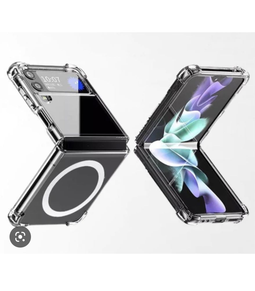 Samsung Z FLIP FOLD 4 5 6 Husa Colturi Solide Silicon Cerc Magnetic