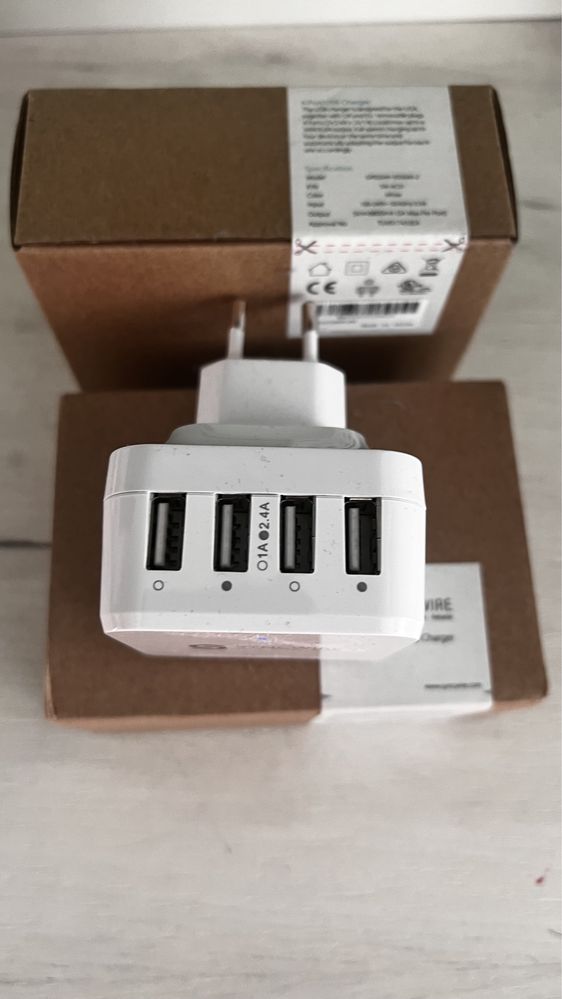 Syncwire USB – 4 порта 9,6 A/48 W USB зарядно UK EU US