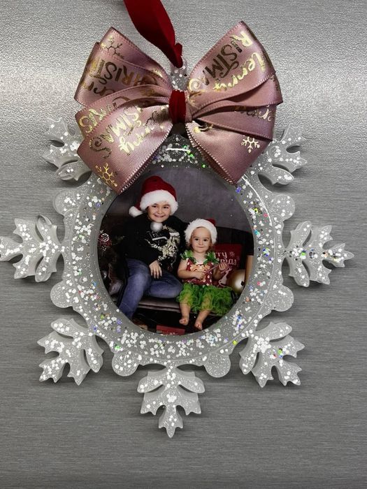 Коледна играчка за елха със снимка