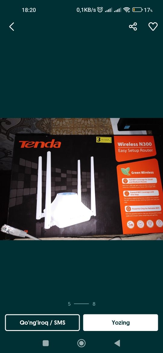 WIFI router Tenda F6