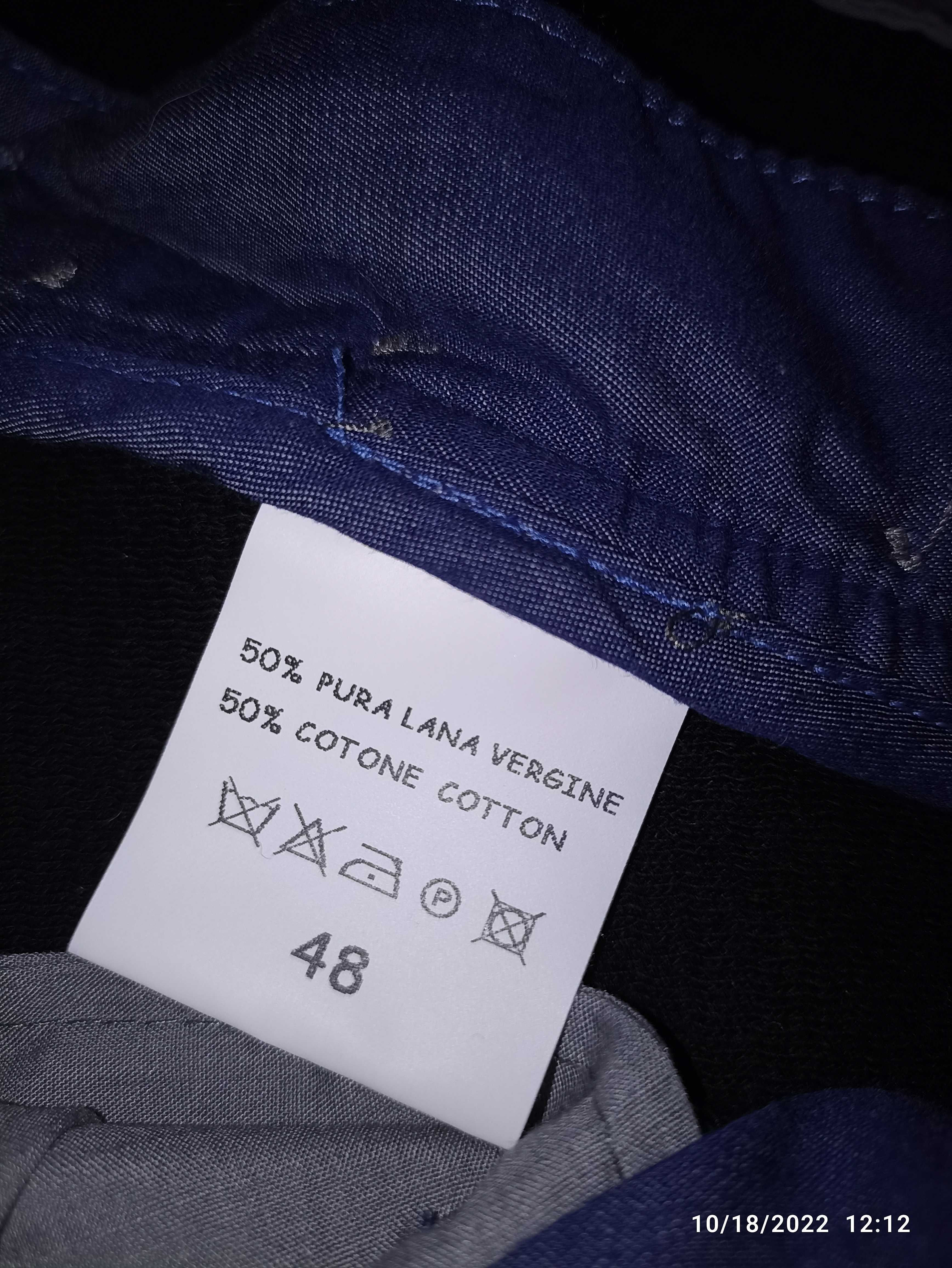 Pantaloni Eleganti MATHS 50% Lana + 50 Bumbac . Made in Italy !