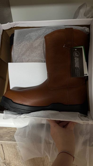 Кожаные сапоги мужские