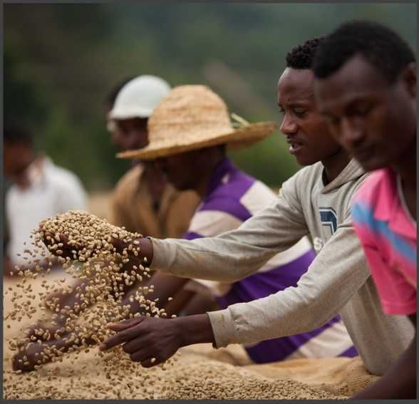 Cafea Boabe KESTAR COFFEE, ETIOPIA Sidamo Adama , 1Kg prajita