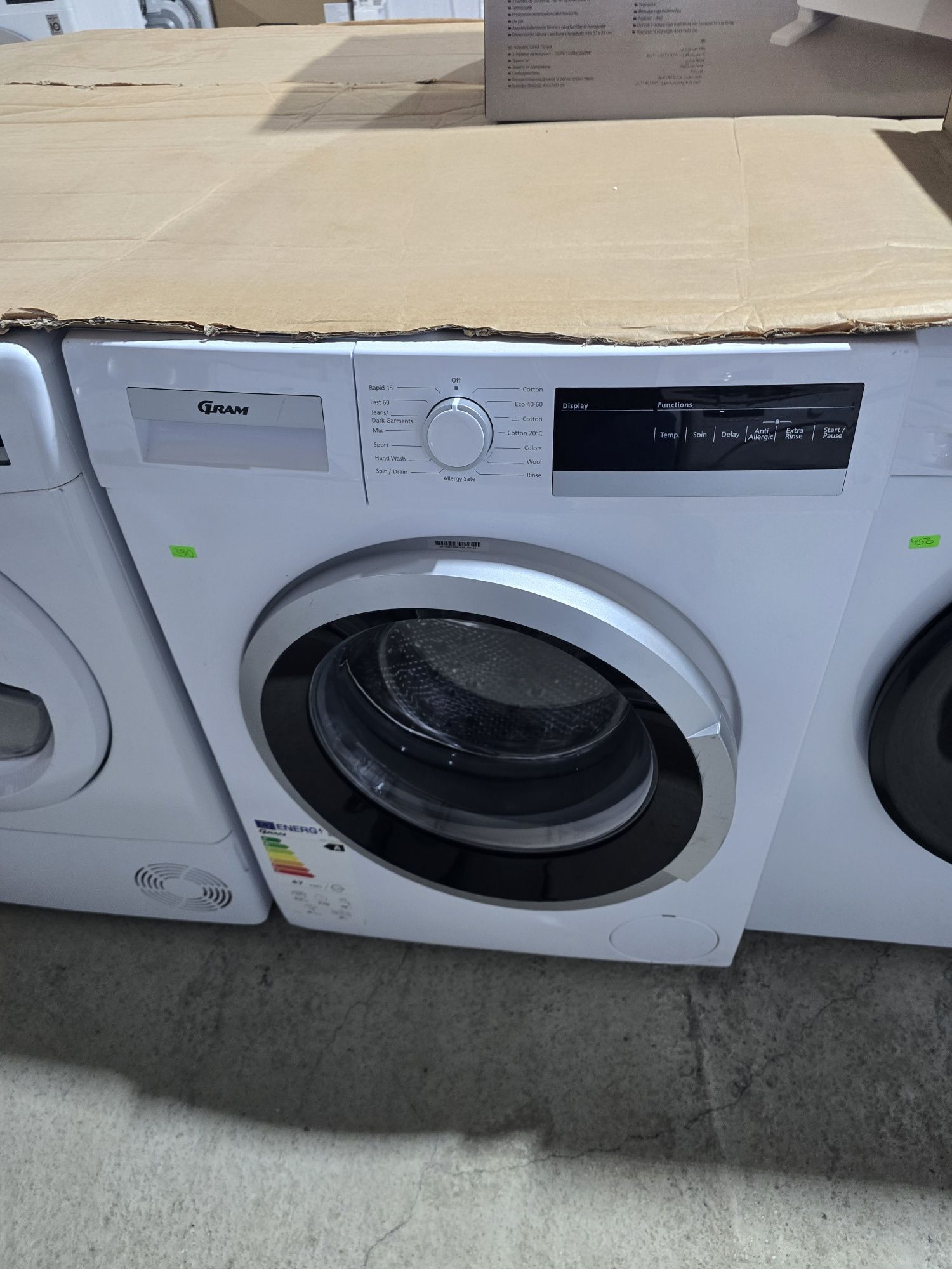 Инвенторна пералня Gram WDE 71814-92. 8 кг