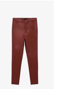 Pantaloni piele Zara