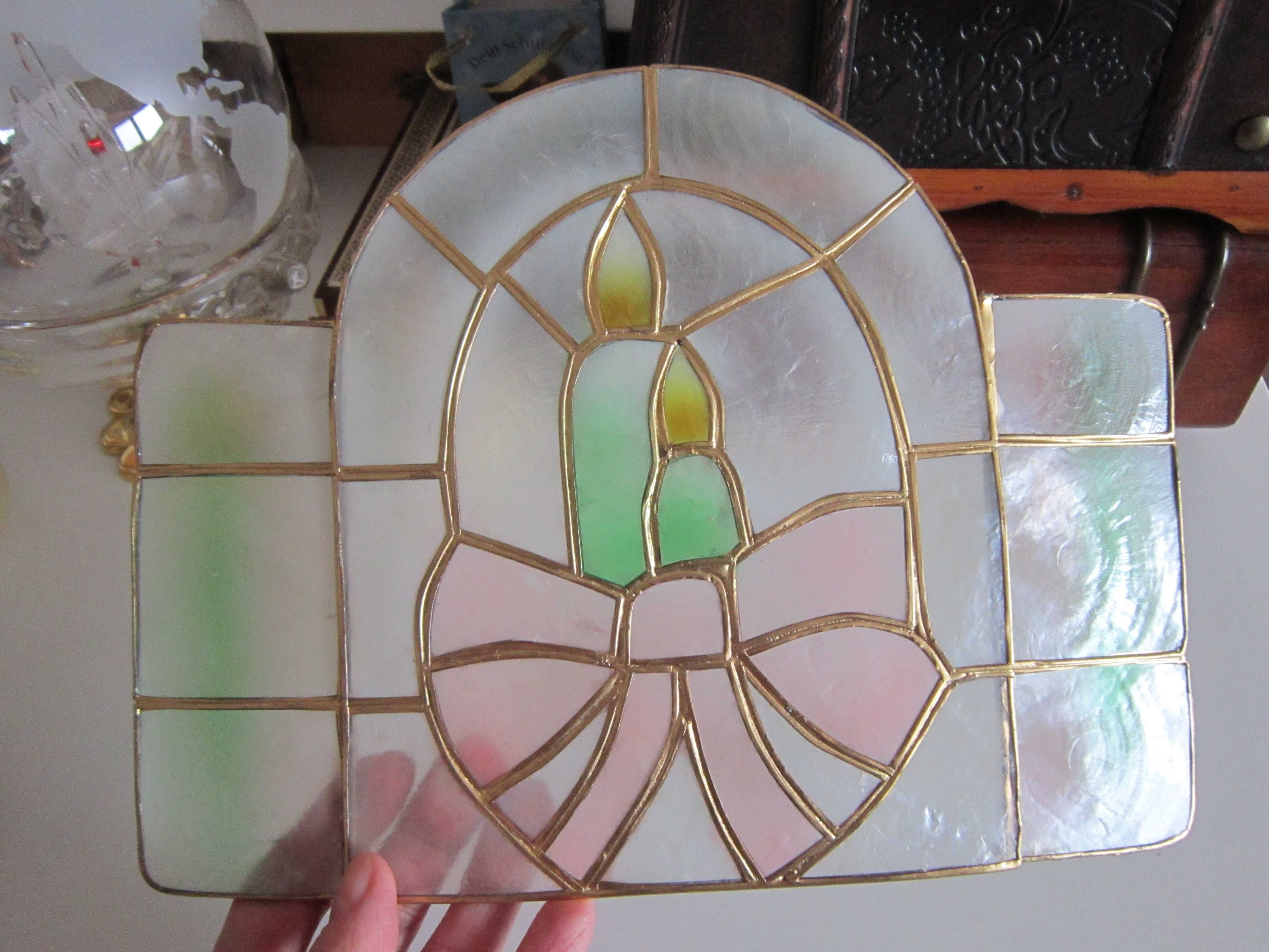cadou rar Tiffany style Mother of Pearl sidef Germania 1980