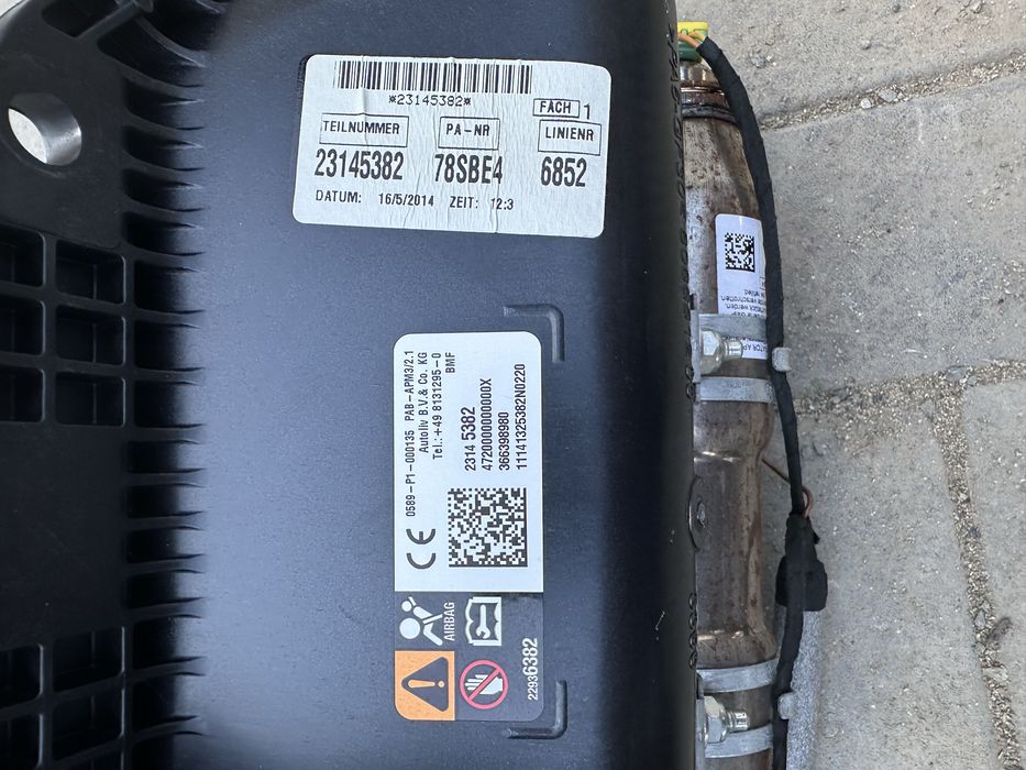 Airbag pasager Opel Insignia A Facelift