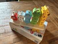 Animale de stivuit din lemn Playtive Junior