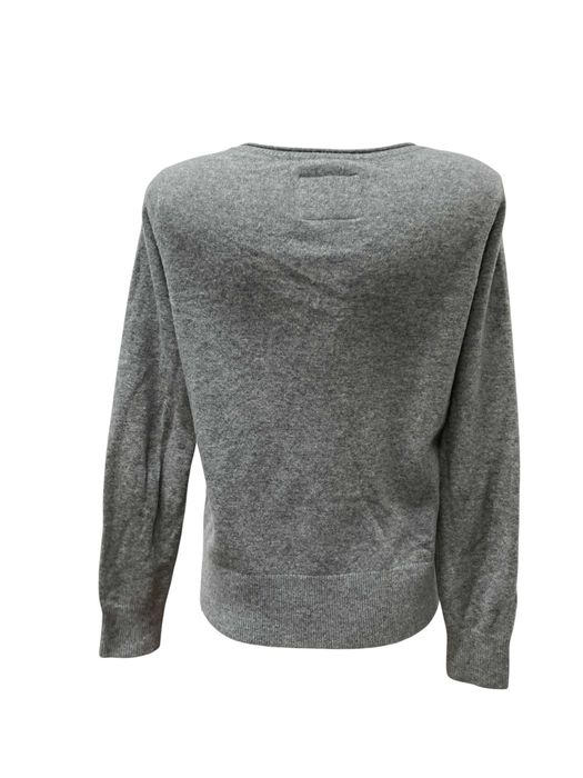 Abercrombie & Fitch размер L дамскикашмирен пуловер 100% КАШМИР сив