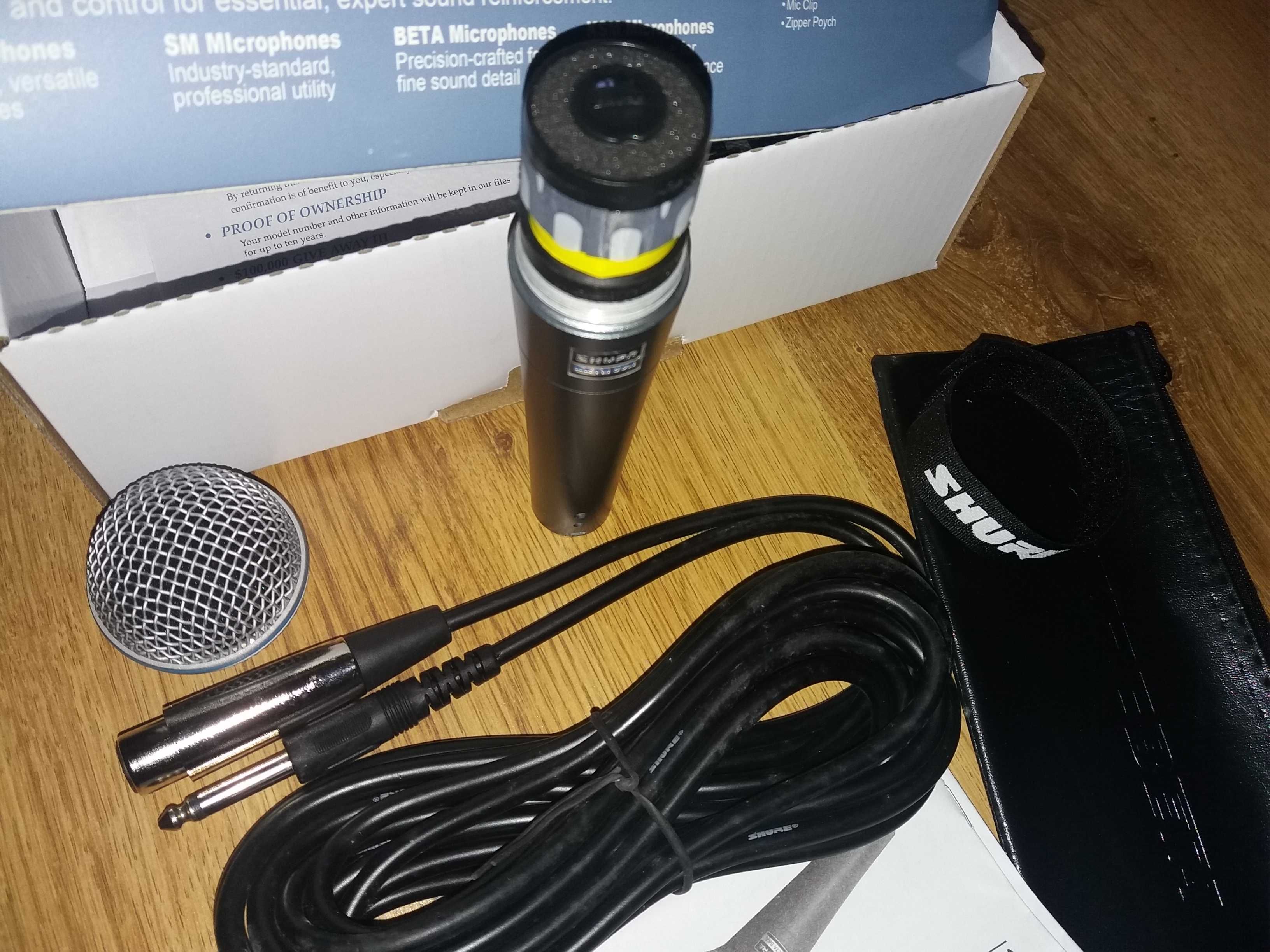 Microfon profesional SHURE BETA 58A Microfon cu fir solisti/soliste/dj
