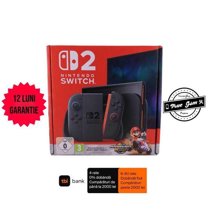 Consola Nintendo Switch 2 Light Red / Light Blue + Mario Cart| TrueGSM
