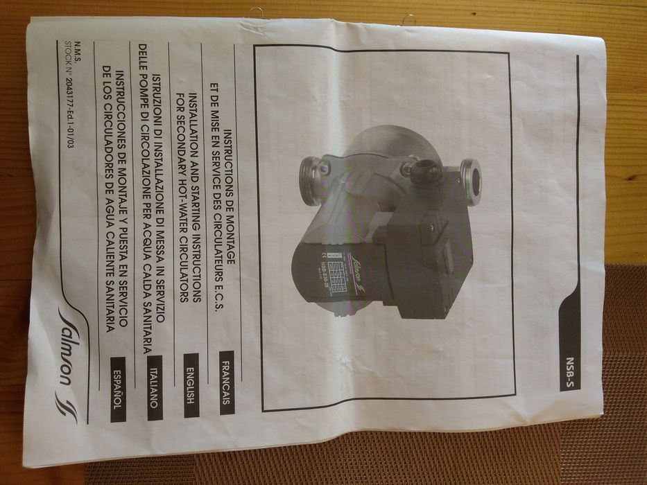 Pompa recirculare apa calda  Salmson NSB S30-25